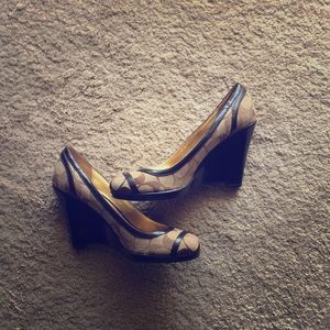 Coach heels, slightly loved, size 7.5.